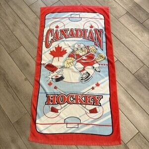 Vintage Vancouver Canadians Hockey Beach Towel